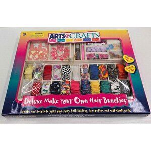 New Vintage Geoffrey Inc 1997 Arts & Crafts Deluxe Make Your Own Hair Bunchies